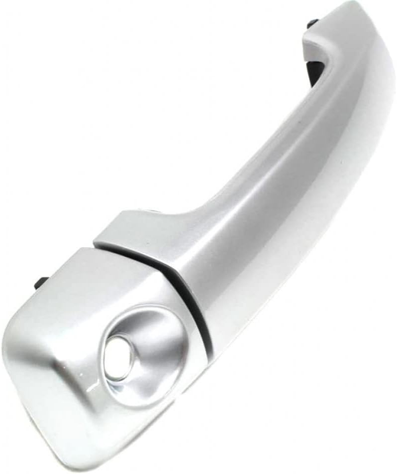 KarParts360 for Toyota FJ Cruiser 2007-2014 Exterior Door Handle Front, Driver Side Silver | with Key Hole | Trim: Base/TRD Special Edition/Trail Teams Special Edition