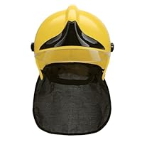 Kvysinly Kids Fire Chief Hat - Plastic Firefighter Safety Helmet Toy for Dress-Up, School Plays & Fire Prevention Education Yellow One Size