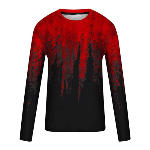 Muscularfit Mens Long Sleeve Shirts Casual Gradient Color Loose Pullover Graphic Tee Shirts Fall Fashion Athletic Sweatshirts4