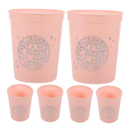 Beatifufu 6pcs Reusable Plastic Cups Bachelor Party Drinking Cups Unique for Weddings Dances and Events Sturdy and Easy to Clean