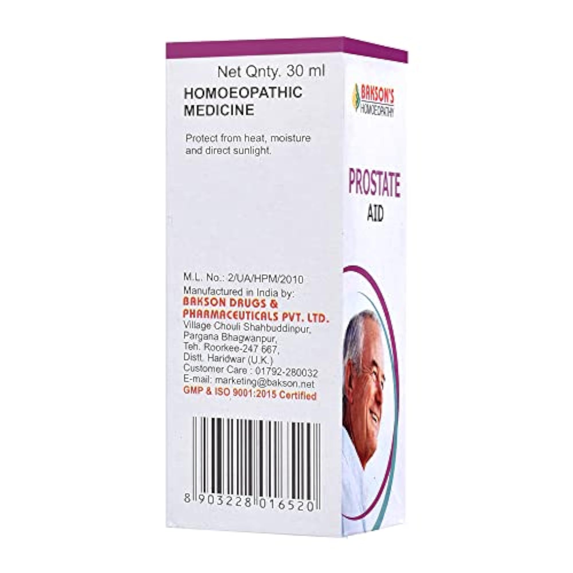 Dr. Bakshi's BAKSON'S HOMOEOPATHY Bakson's Prostate Aid Drops