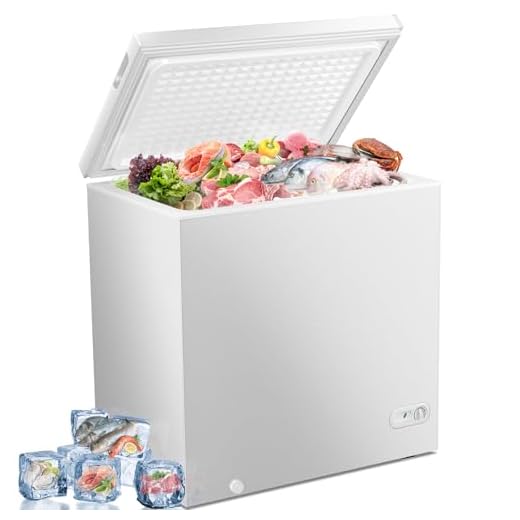 Antarctic Star 7.0 Cu.ft Chest Freezer 6.8℉to -4℉with Removable Basket Free Standing Top open Door Compact Freezer with Adjustable 7 Temperature Defrost Water Drain/Power Saving UL Certified White