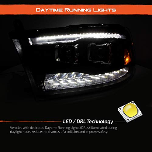 AKKON Projector LED Headlights for 2009-2018 Ram 1500 2500 3500 - Image 4