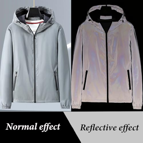 chromashift reflective windbreaker  daily wear night runs rides amp color-shifting windproof and waterproof