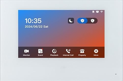 Miniatura 3 de GBF Kit de sistema de intercomunicación de video inteligente para puerta y timbre de puerta, 1080P HD, teclado inteligente, un monitor táctil de 7