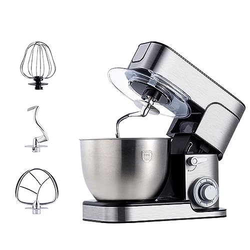 1000W Electric Stand Mixer Tilt-Head 7L Food Mixer 6 Speed with Pulse Planetary Mixing System with Dough Hook, Wire Whip & Beater More Optional Accessories for Kitchen Baking Cake, Desserts, Bread (C