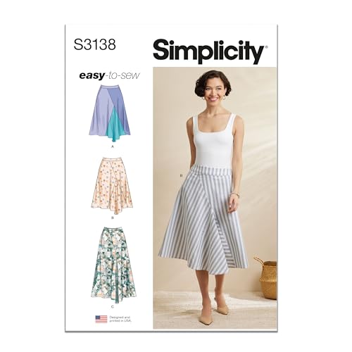 Patron de couture Simplicity SS3138Y5 jupe godet volume fluide