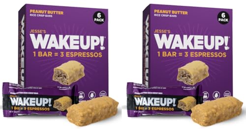 Image of WAKE UP! Peanut Butter Caffeinated Bars, 3 Espressos, 2 Pack (12 Bars)