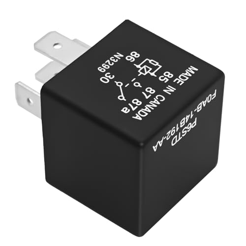 (Set of 2) P6SDT FOAB-14B192-AA Automotive Relay – 5-Pin 40A 12VDC, OEM Replacement F0AB-14B192-AA Electrical System Relay for Ford