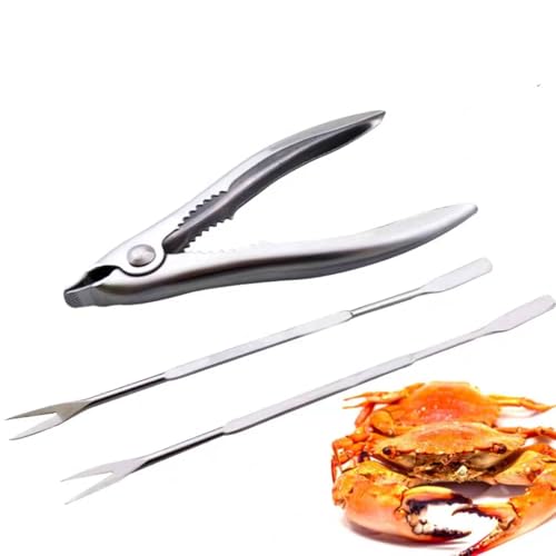 Tenedor para mariscos, acero inoxidable, langosta, cangrejo, galleta, garra, mariscos, tenedores, abridor de nueces, utensilios de cocina para cocina, mariscos, pescado, cangrejo, camarones, langosta