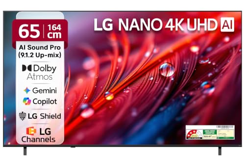 Image of LG 164 cms (65 inches) U8 AI Series 4K Ultra HD (3840 x 2160) Smart webOS LED TV 65NU870BPLA 2026
