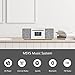 LEMEGA MSY5 CD Player,FM Digital Radio, Internet Radios, Spotify Connect, Bluetooth Speaker Stereo Sound, USB Player, USB Charging,Clock Alarms,Remote & App Control – White Oak Finish