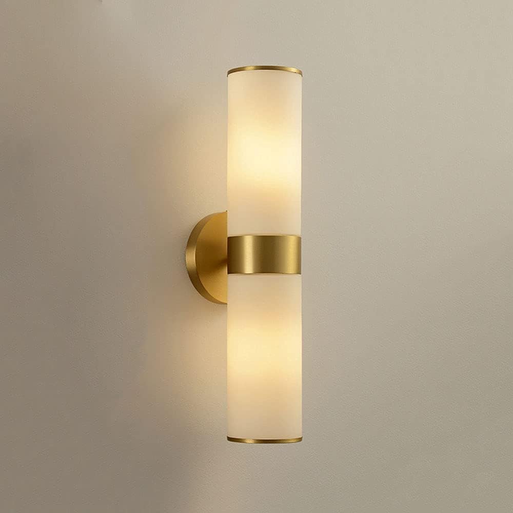KBUUKYYXouy Wall Sconces Modern Brass Wall Light Glass Indoor Vanity E14 Copper Wall Lamp Board Lighting Fixtures Light