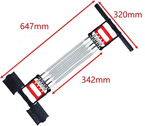 Image of 3 in 1 Home Fitness Equipment Spring Exerciser Chest Expander With 5 Springs and Pull-up Bars for Arm Workout