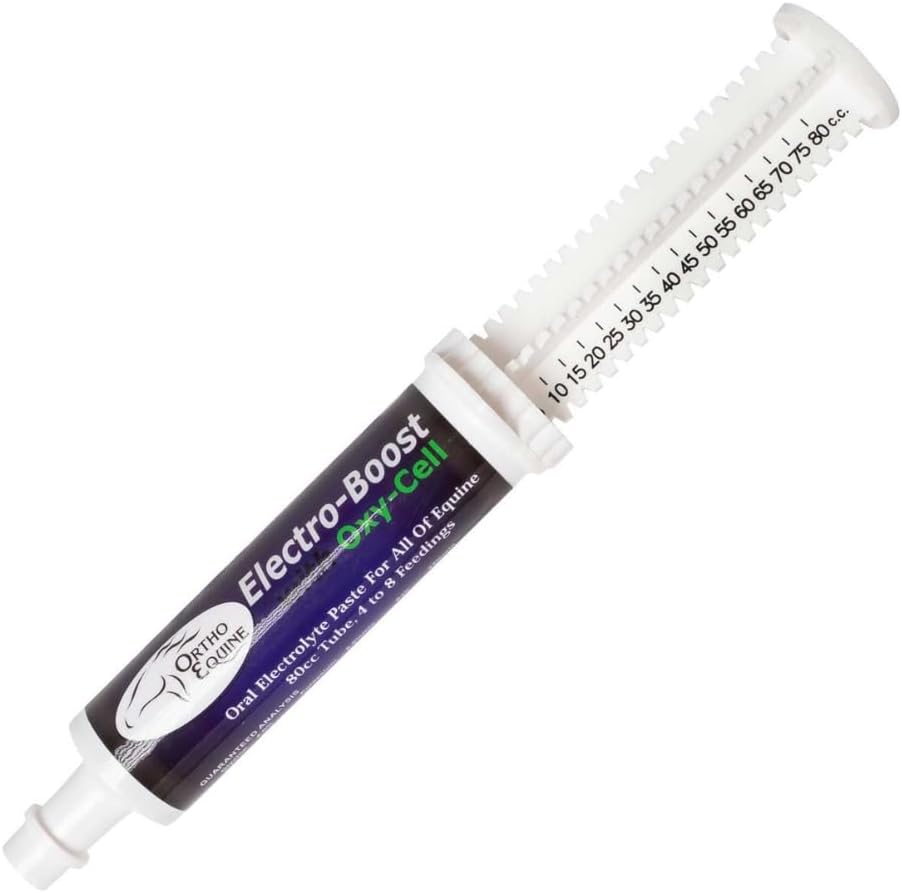 Electro-Boost 80ml Oral Electrolyte Paste with Oxy-Cell – Sugar-Free Energy & Hydration Support for Horses, Improves Stamina, Respiration & Performance