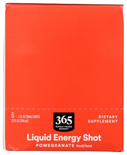 Image of 365 by Whole Foods Market Pomegranate Energy Shot, 2 Fl Oz, 6 Count