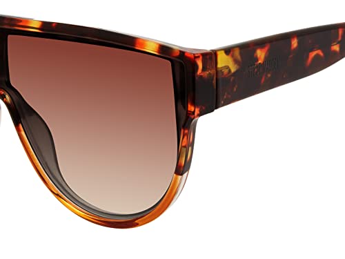 Carrera Women's Steve Madden Female Sunglasses Style Nigel Navigator, Crystal Tortoise/Brown Gradient, 143mm, 0mm4