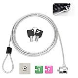 Sécurité Renforcée : Protégez vos appareils électroniques avec notre serrure à câbles pour ordinateurs portables et tablettes. Dotée de deux clés et d'une plaque d'ancrage, elle offre une tranquillité d'esprit et une polyvalence inégalées pour une protection optimale.