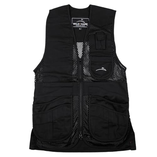 Wild Hare Shooting Gear Heatwave Mesh Vest, Black (4XL, Right Handed)