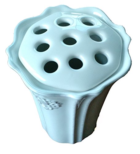 White Southern Living At Home Petite Arrange-it-easy Flower Vase3