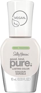 Sponsored Ad - Sally Hansen Good, Kind, Pure Vegan Nail Colour, White Tea, 0.33 Fl Oz, Packaging May Vary