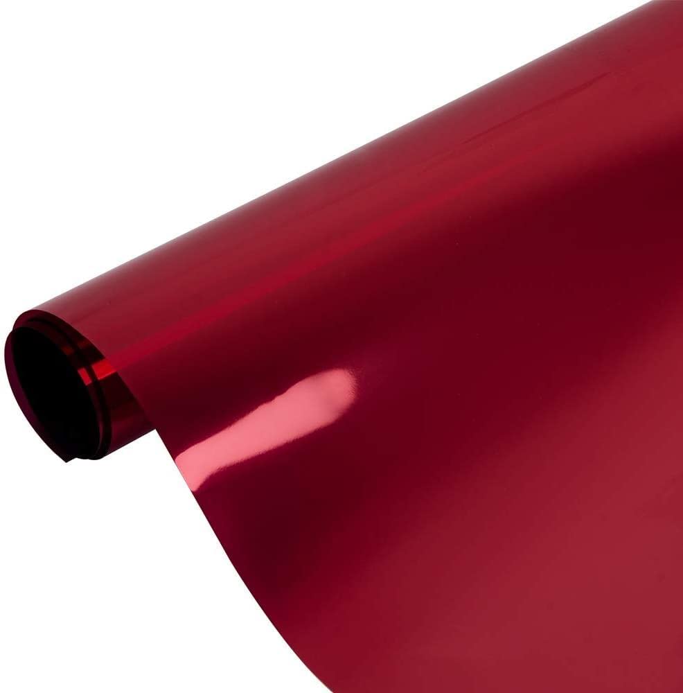 PSSC Window Film One Way Mirror Glass Vision Tint Reflective Solar Self-Adhesive Red 60cm x 52cm โ image 1