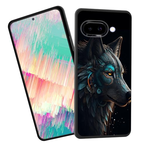 EFGWSDER for Pixel 10A Case,Slim Shockproof TPU Soft Rubber Silicone Cover Phone Case for Google Pixel 10A 6.3 inch 2026,Cool Wolf