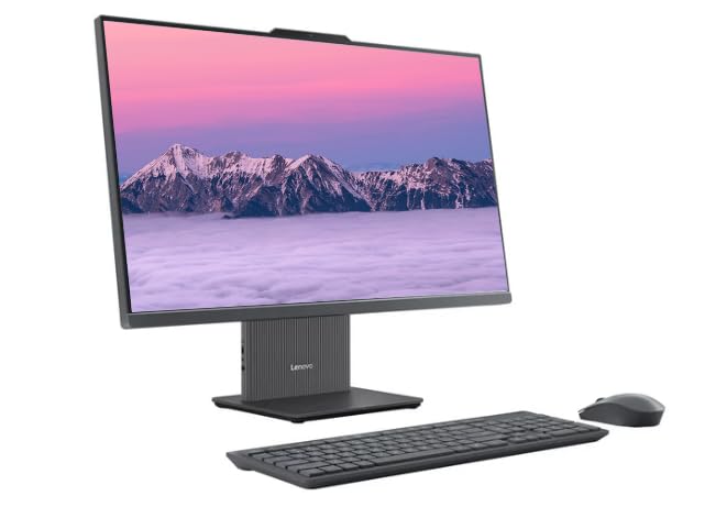 Image of Lenovo IdeaCentre 27 inch FHD Touchscreen All-in-One Desktop Computer, Intel 10-core i7-13620H, 16GB RAM 1.5TB Storage (1TB SSD+512GB Docking Set), Wireless KB & Mouse, Windows 11, NLY Earphones, Gray