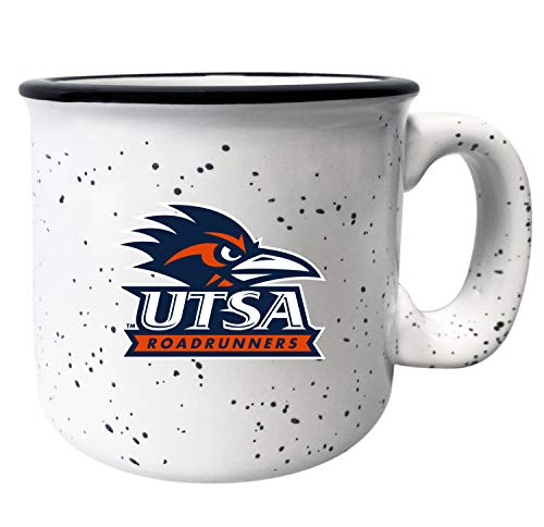 UTSA Road Runners Speckled Ceramic Camper Coffee Mug White (White) 16 oz Officially Licensed Collegiate Product