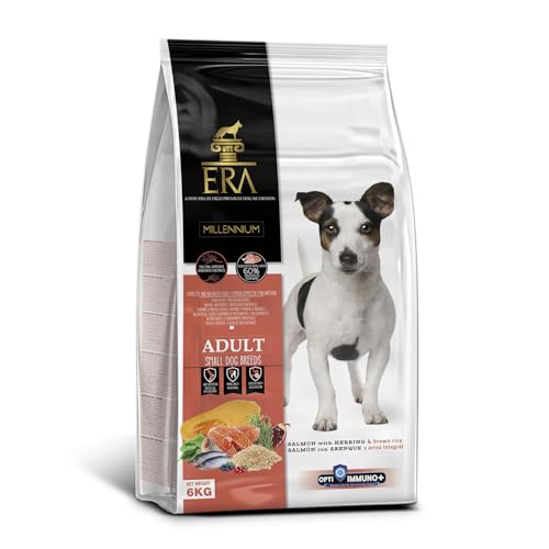 Pienso ERA Millennium Adulto | Salmón y Arenque con Arroz Integral | para Razas Pequeñas con Alto Contenido de Omega | 6 kg