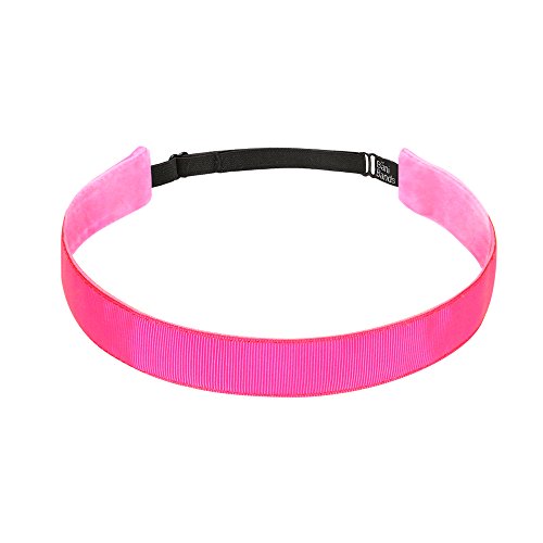 Banibands Headbands For Women - Non Slip Adjustable Sports Head Bands - Made In Usa - Perfect Headband For Active Women Stays In Place During Workout, Running, Yoga And More - Pink #TOP5