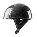 GAOZH Harley retrò Mezzo Conchiglia Casco,Portatile Jet Scooter Moto Fibra di Carbonio Casco Scodella,Vintage Stile Bici Caschi Cromwell Certificazione D0T