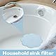 4-teiliges Abflusssieb-Set aus Silikon (2 blau, 2 grau)–Haarfilter für Küche, Dusche, Badewanne und Waschbecken, wiederverwendbares Abflusssieb für Dusche/Badewanne (5–15 cm Durchmesser)