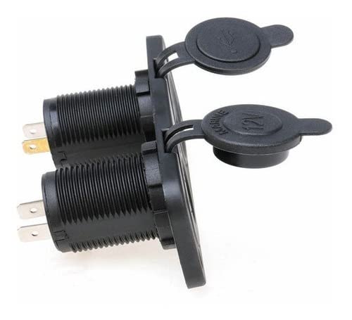 Tomada Soquete Isqueiro + Usb Duplo 12v Carro Jipe Barco Lancha 5v