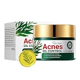 Grospe Tea Tree Acne Moisturizer Cream,Pimple Cream for Acne & Itchy Skin, Face Moisturizer for Prone Skin for Women & Men Anti-Acnes Zit Creams 1.7 Fl Oz