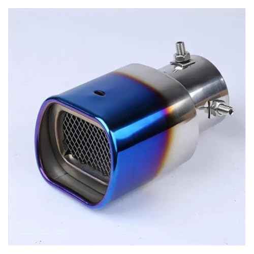 Embout d'échappement universel carré en acier inoxydable 4 coudes pour voiture
