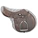 SmithBuilt English Saddle Cover, Gray - Breathable, Waterproof Fleece-Lined Fitted Protector