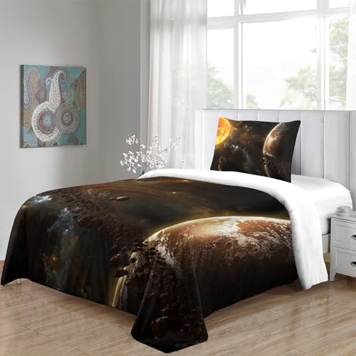Housse de couette microfibre 135x200 ensemble parure de lit IOFEER - 5