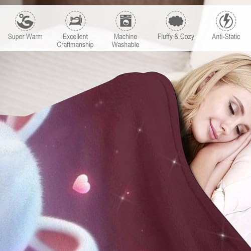 Couverture polaire lapin pour lit enveloppez vos nuits de tendresse et chaleur douce