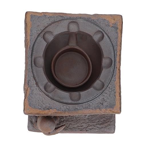 COLLBATH Ceramic Teapot Warmer Retro Style Tea Heating Base for Home Office Sturdy Easy to Clean Tea Accessory Selected Materials Fine Craftsmanship