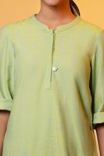 Image of Aurelia Women's Rayon Straight Fit Printed Straight Kurti