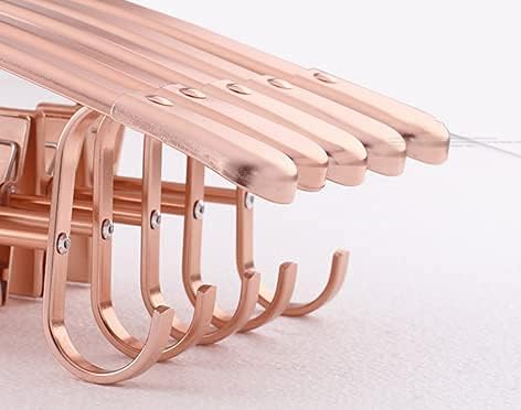 5PCS Clothes Hangers Wide Shoulder Hanger Metal Clips Hangers Heavy Duty Suit Hangers Non-Slip Clip Hanger for Coat Clothes Suit and Skirt Hanger