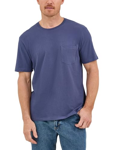 T-Shirt à Manches Courtes et Poche Wrangler Authentics pour Homme en Coton Coupe Droite
