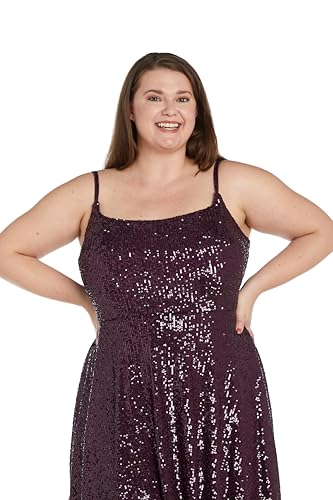 Image of Mini Sequined Evening Dress W /Square Neck & Adjustable Spaghetti Straps