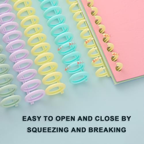 Binding Combs - 20 PCS, Comb Binding Spines, 30 Rings Plastic Spiral Binding Coils for Documents, Reports, Presentations & Notebooks, 85-Sheet Capacity, Fits 4:1 Pitch Binding Machines - Thumbnail 2
