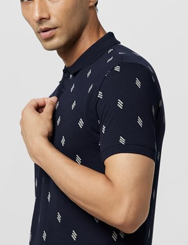 Image of United Colors of Benetton Men Cotton Solid Regular Fit Polo Shirt