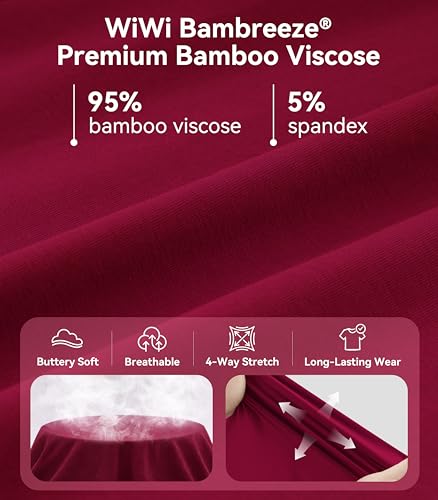 Image of WiWi Viscose from Bamboo Pajamas Set for Women Super Soft Short Sleeve Cooling Summer Plus Size Pjs Sets Sleepwear S-4X