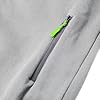 Mens Hoodies Casual Fleece Hooded Sweatshirt Full-Zip Long Sleeve Pullover Hoody Tops Grey 3XL #4