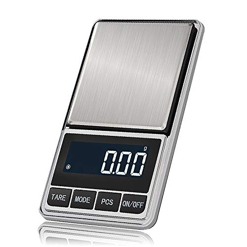 JINGYAN Báscula de Cocina Digital de Bolsillo balanza precisión, Escala Gramos Peso for la Cocina del Balance