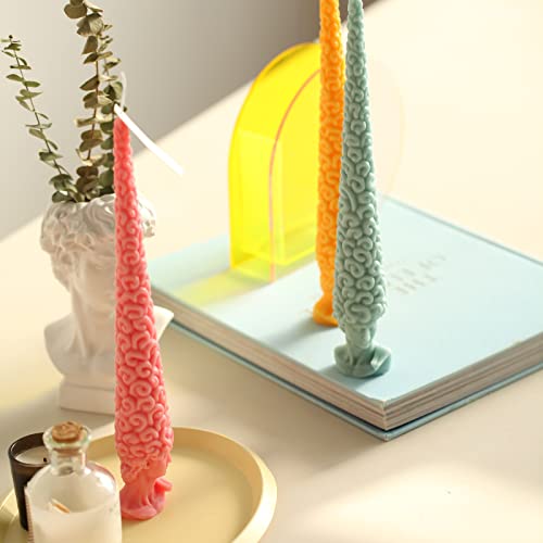 Moule silicone bougie David à tête longue pour création artisanale